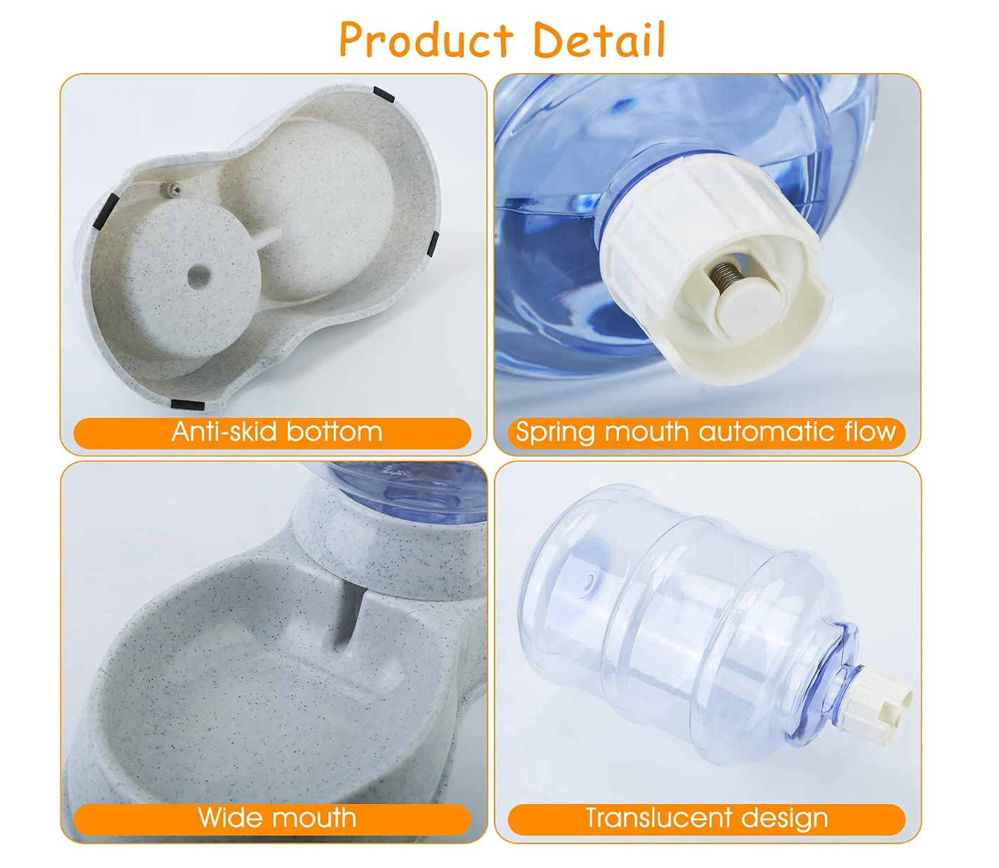 Multiple cats and dogs sharing Baby and Fur large capacity automatic water dispenser for multi-pet household hydration