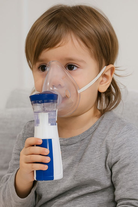 Child using Baby And Fur nebulizer machine – gentle and effective respiratory relief for kids