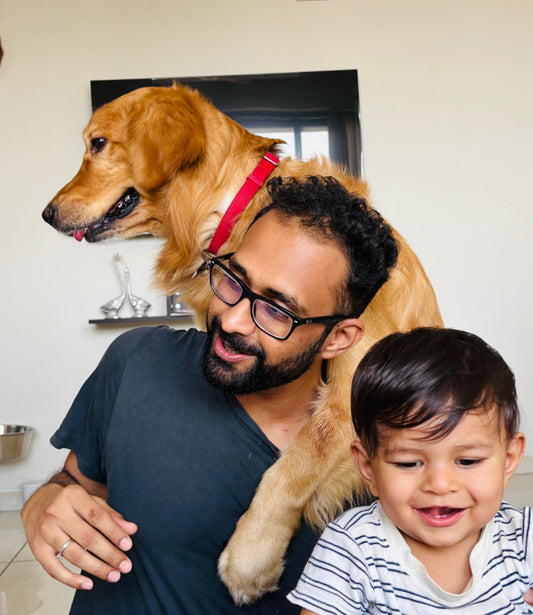 Disciplining My Two Kids , One Walks on Two Legs, One on Four