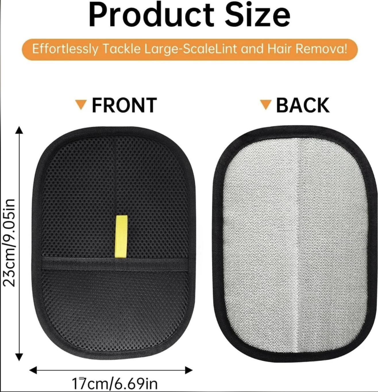 Close-up of Baby and Fur premium mesh material construction showing breathable, gentle, skin-safe grooming surface