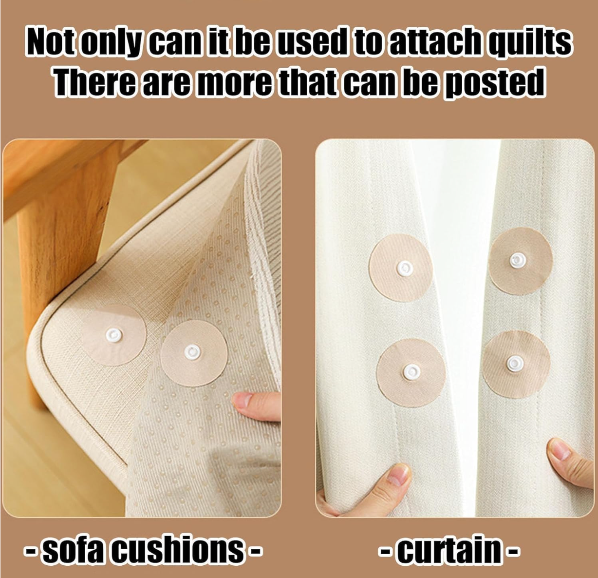 Reusable non slip grip button by Baby And Fur used to hold carpet or door mat securely in place