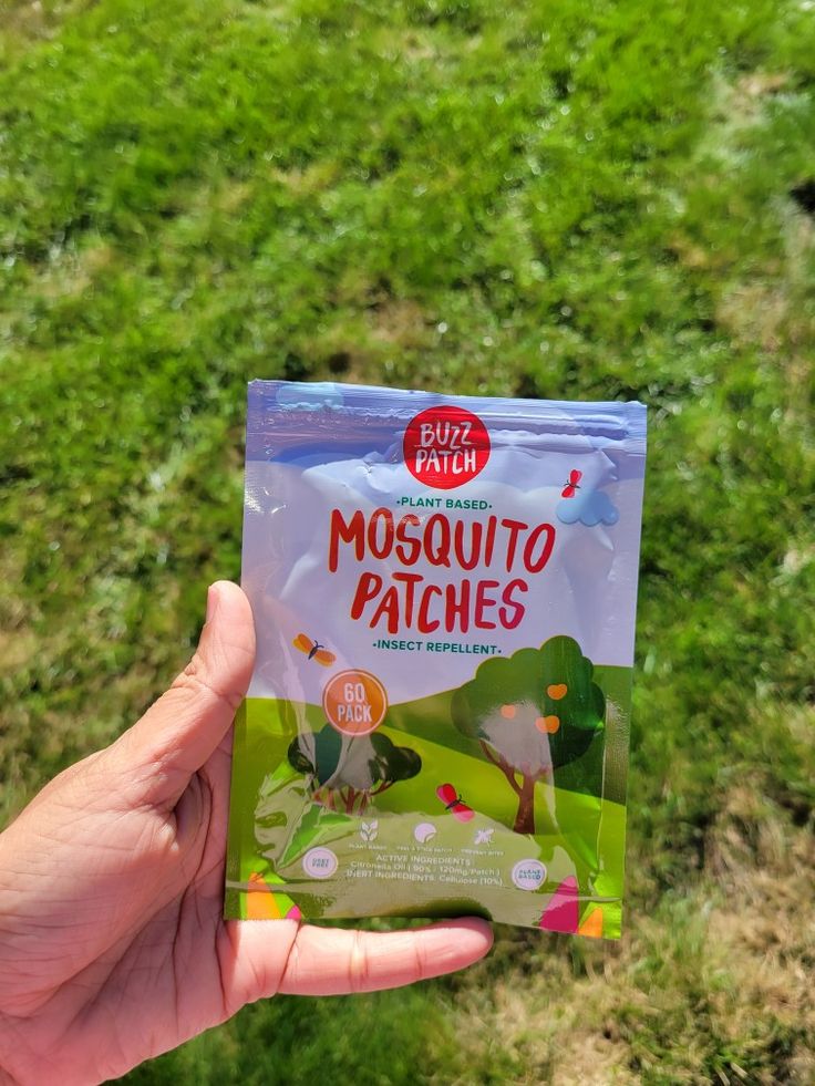 Close-up of Baby And Fur citronella mosquito repellent patch – natural insect sticker for safe baby protection