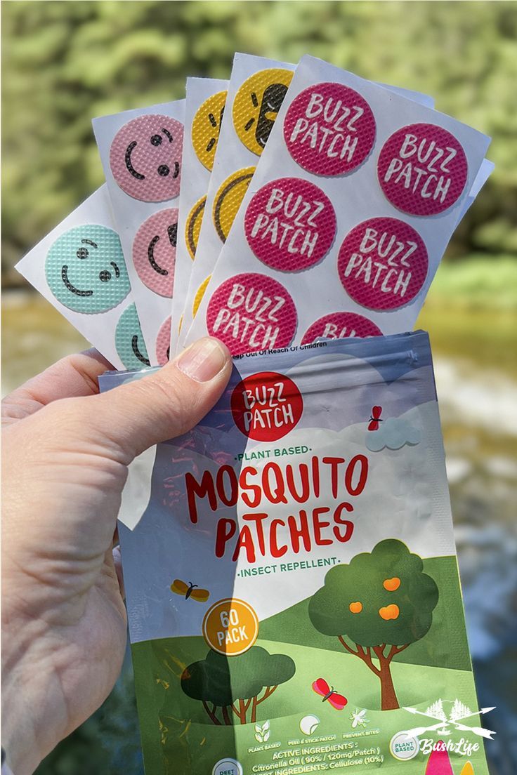 Baby And Fur citronella mosquito repellent sticker sheet with multiple fun designs for kids