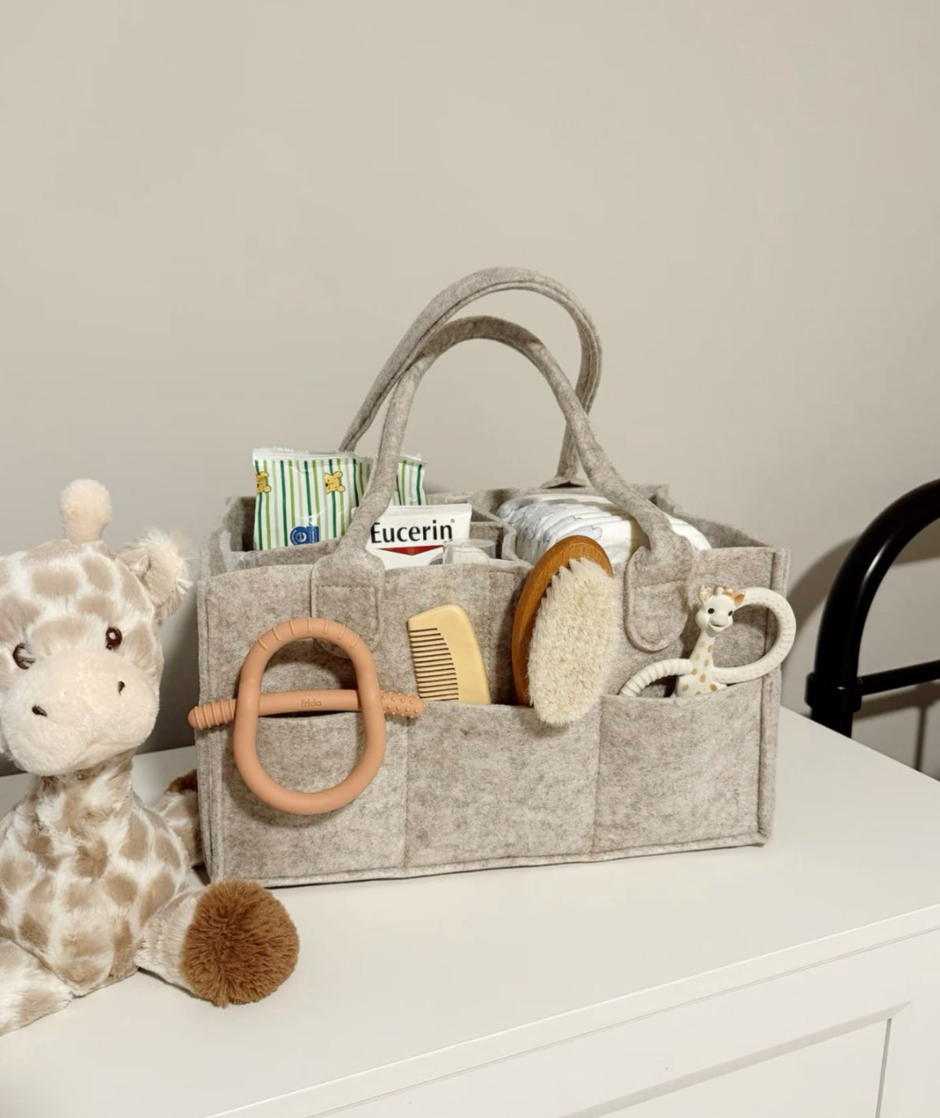 Compact foldable Baby And Fur Nursery Organizer – ideal for travel and easy storage for moms on the go