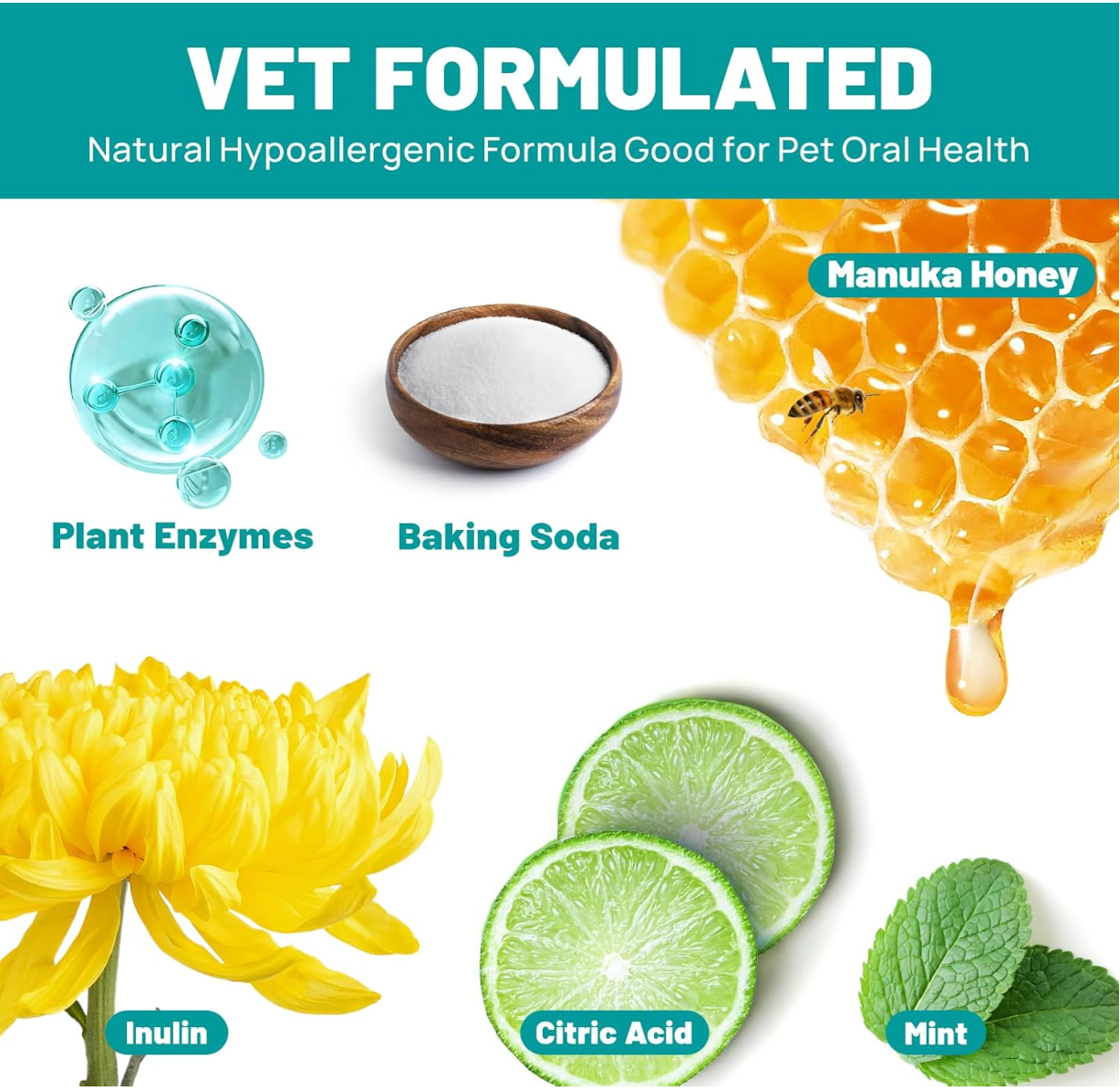 Hypoallergenic and safe dog teeth cleaning wipes by Baby and Fur for sensitive gums and stress-free brushing.