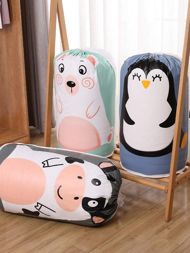 Moisture proof and dustproof quilt storage bag by Baby and Fur keeps blankets and bedding clean and dry