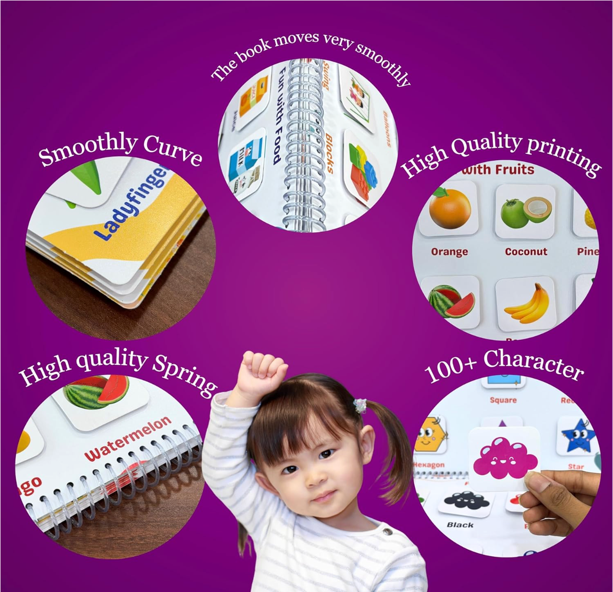 Baby and Fur Montessori Activity Binder – Preschool Educational Toy to Improve Memory and Focus