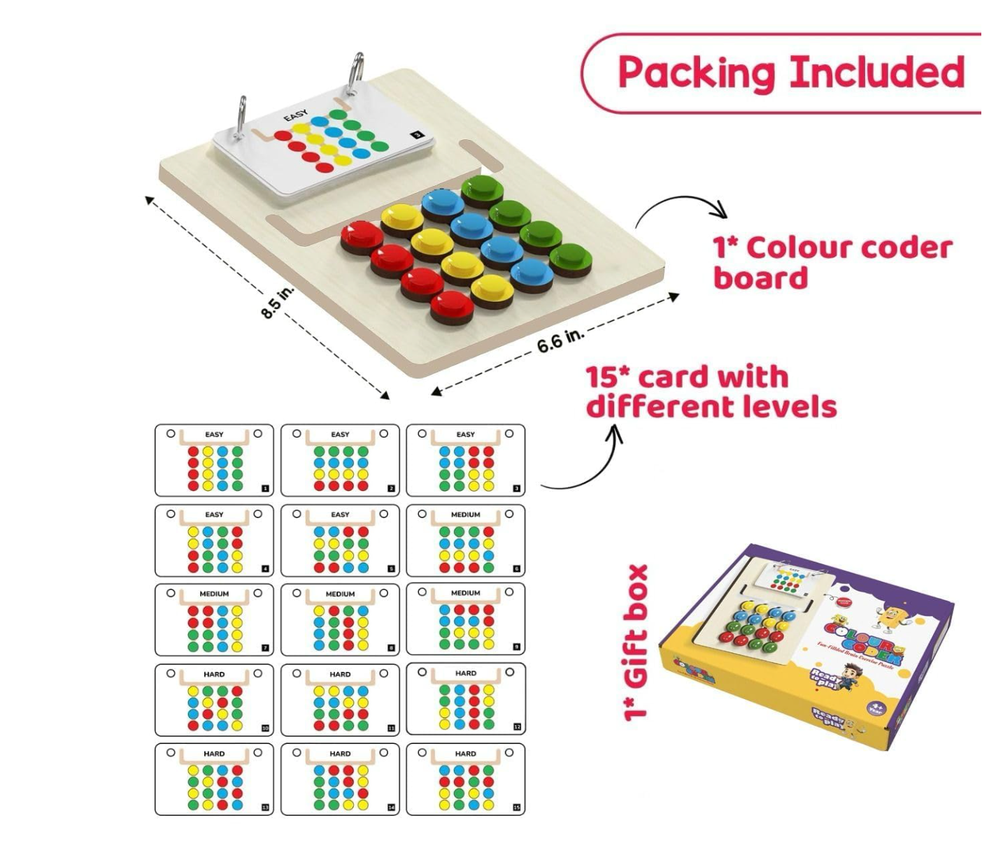Compact and travel-friendly Baby and Fur Montessori slide puzzle for screen-free entertainment at home or on the go.