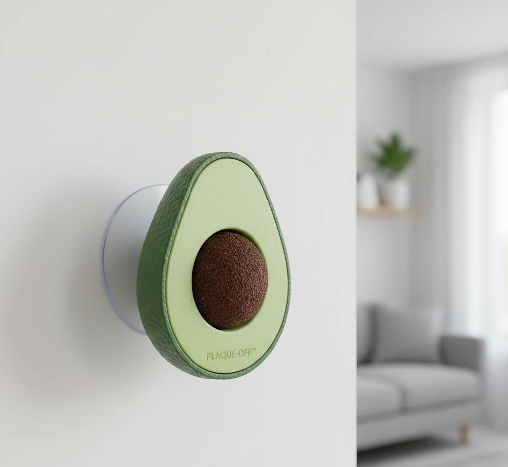 Natural catnip and mint ingredients in Baby And Fur Cat Dental Ball – safe edible toy for kittens and adult cats