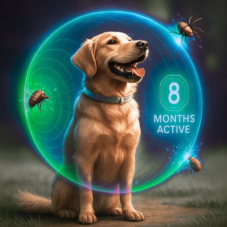 Baby and Fur natural flea and tick collar for dogs and cats with 8-month long protection and herbal essential oils