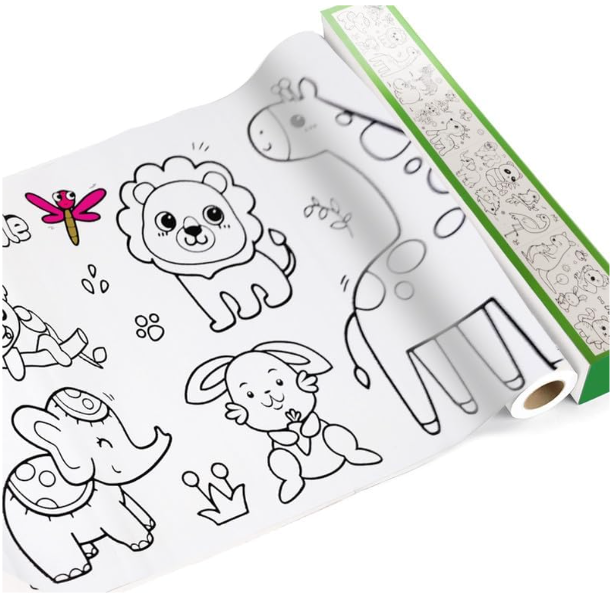 Stickable Baby And Fur drawing paper roll easy to apply and remove without wall damage