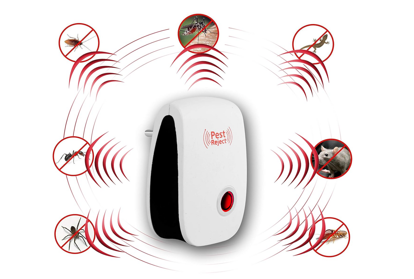 Front view of Baby And Fur ultrasonic pest repeller packaging – eco-friendly plug-in pest control device