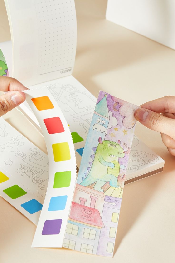 Assorted design variants of Baby And Fur pocket watercolor painting books for kids