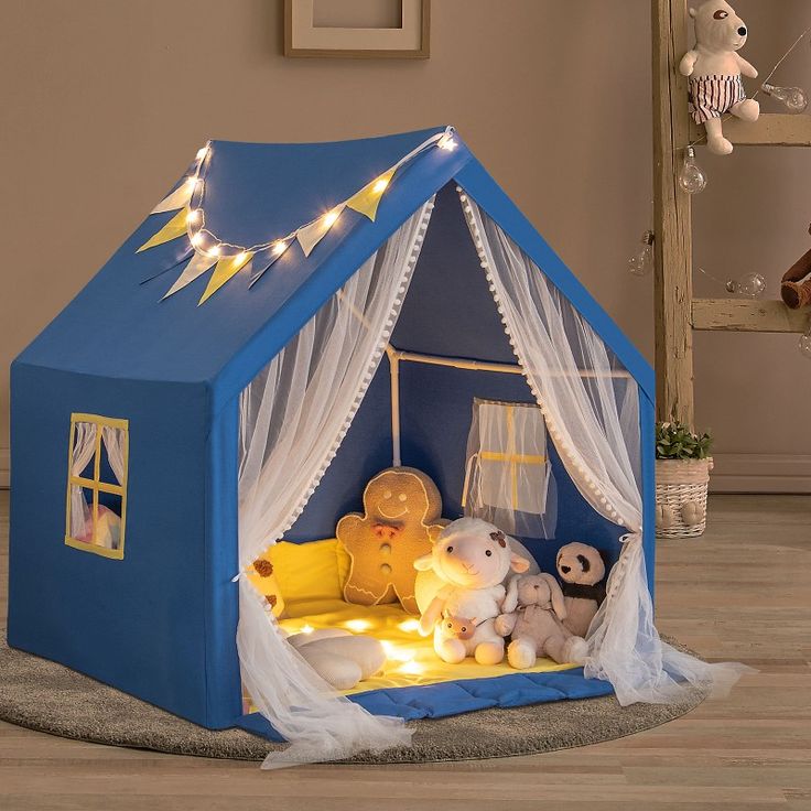Foldable portable kids playhouse from Baby and Fur, designed to spark imagination, storytelling, and brain development