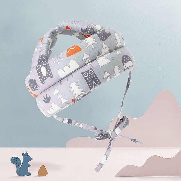 Shockproof infant head protection helmet by Baby and Fur for safe first steps and bump-free playtime