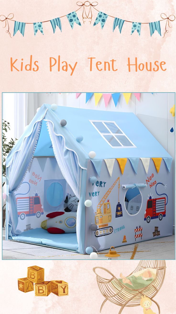 Baby and Fur starry sensory tent house – a perfect gift play tent that keeps kids active, imaginative, smarter, and happily busy