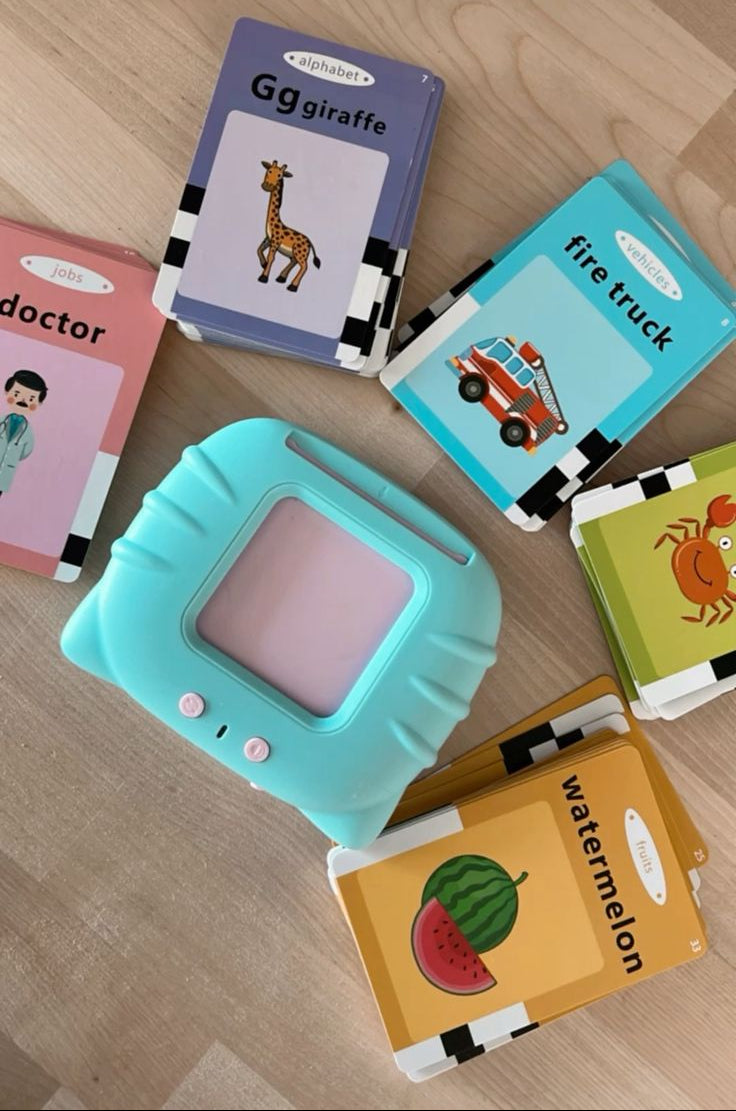 Baby and Fur Montessori audio flashcards for toddlers featuring clear English pronunciation for preschool early learning, cognitive growth, and independent play