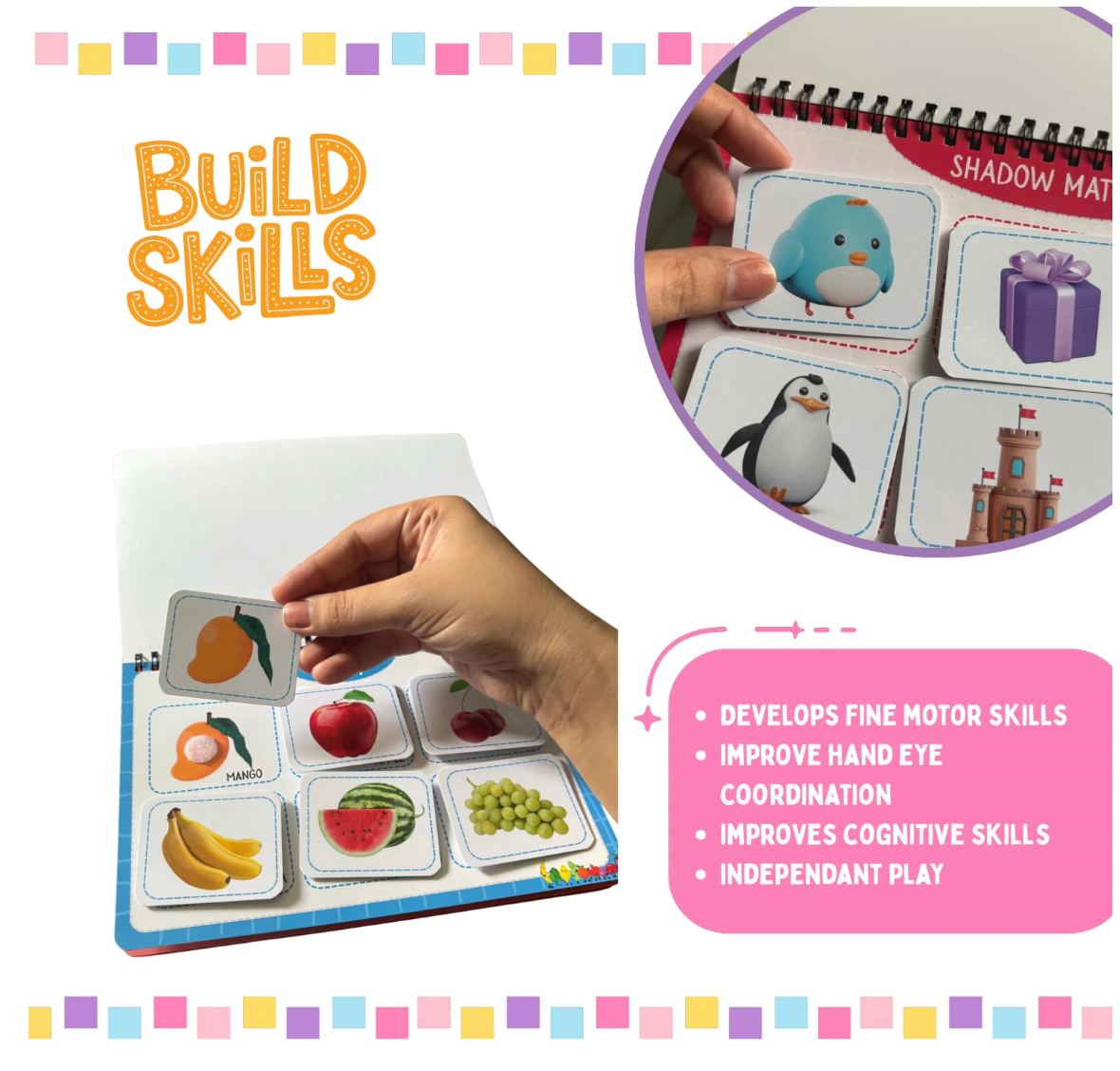 Montessori Learning Toys for Toddlers Age 2–4 – Develops Motor Skills and Cognitive Abilities