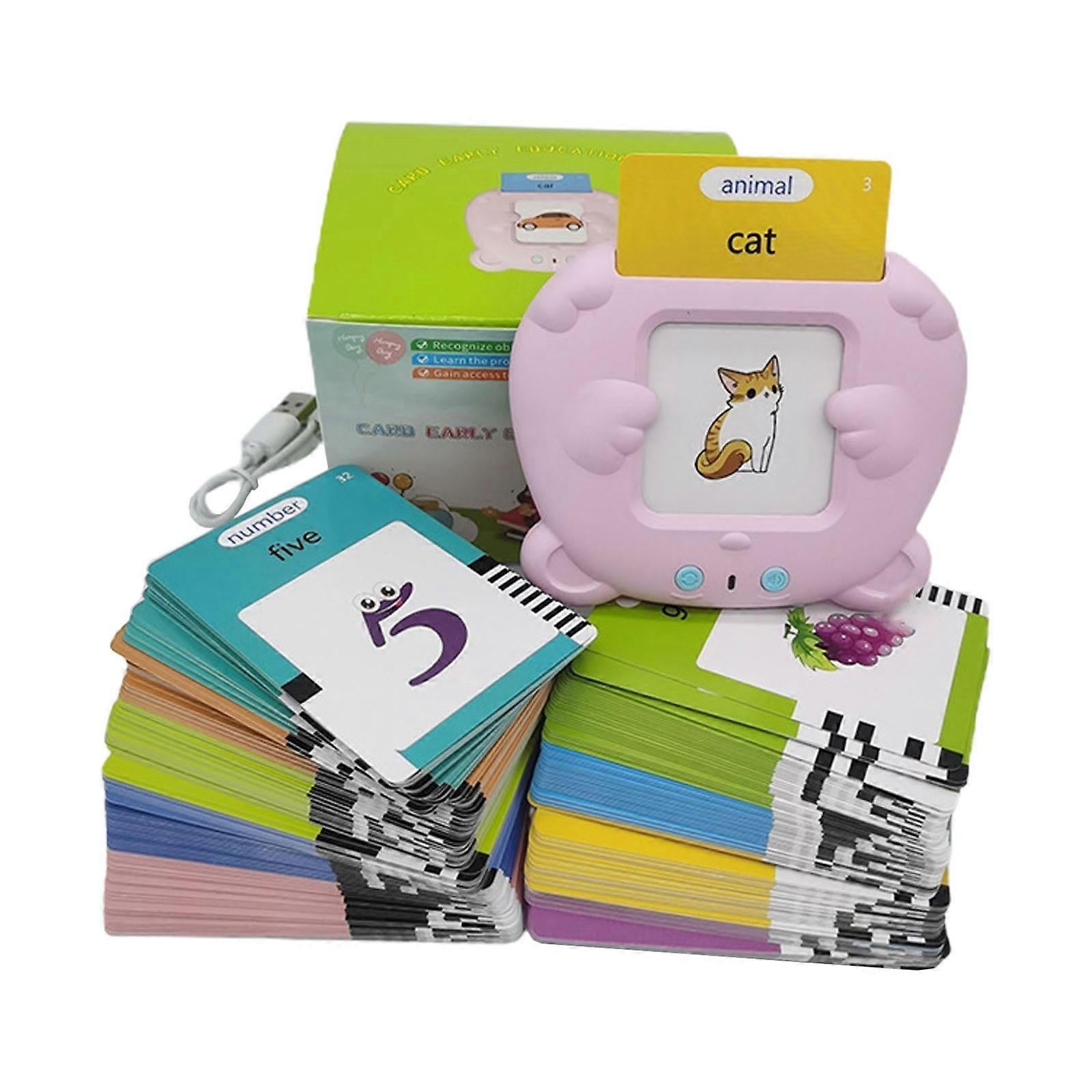 Baby and Fur phonics and speech learning electronic flashcard reader toy with clear English pronunciation audio for preschool kids