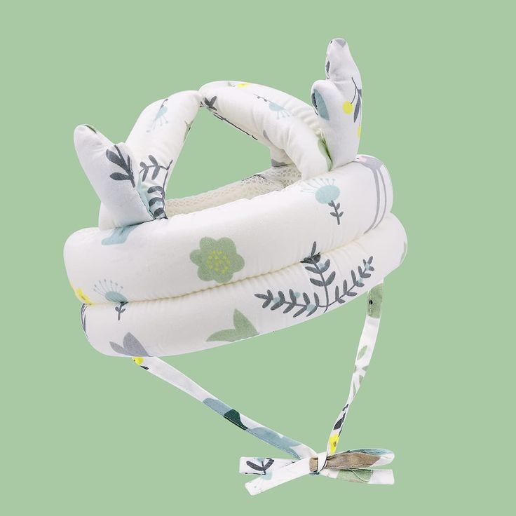 Adjustable toddler crawling and walking safety helmet by Baby and Fur for independent, safe movement