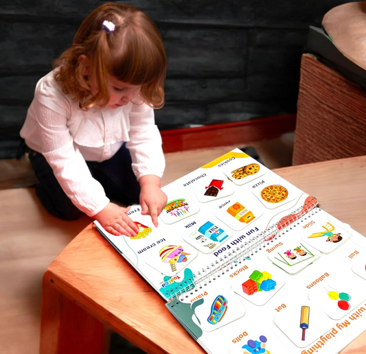toddler Learning Binder with Velcro – Interactive Montessori Educational Activity Book for Kids