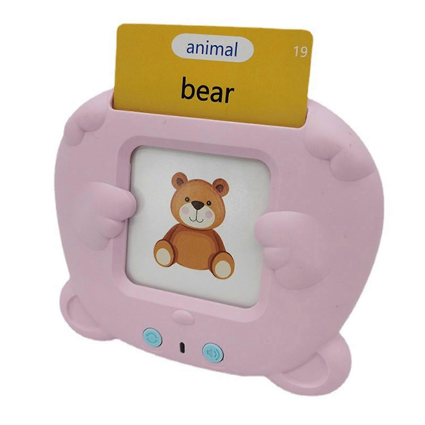 Baby and Fur travel-friendly rechargeable English learning flash cards device for independent learning, memory and cognitive skill building