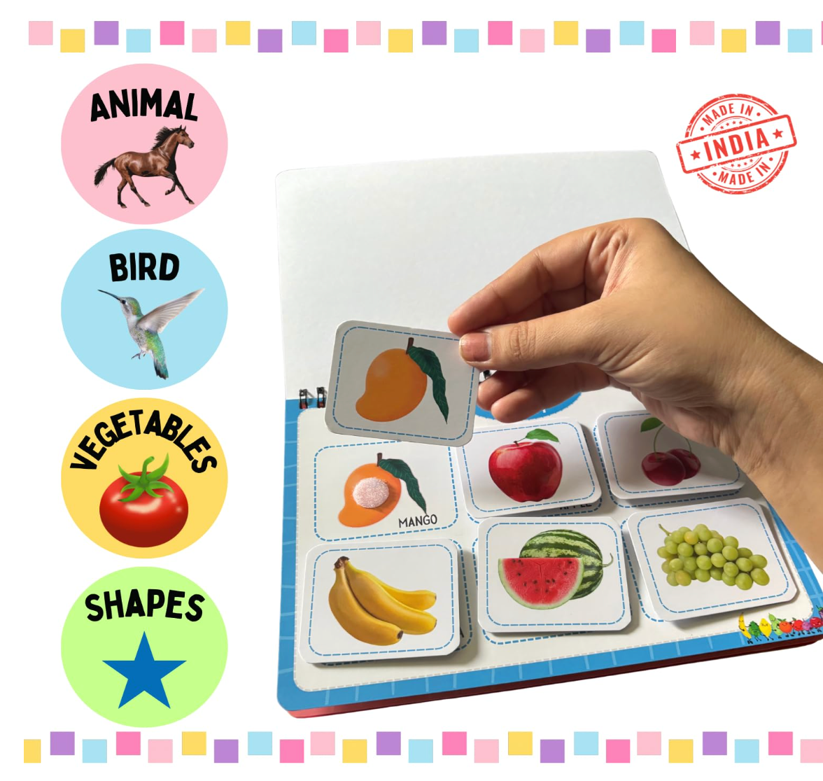 Waterproof Learning Book for Kids – Screen-Free Montessori Toy for Early Education and Skill Development